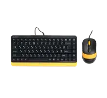 Комплект проводной (клавиатура+ мышь) A4Tech Fstyler F1110 Bumblebee / Black-Yellow