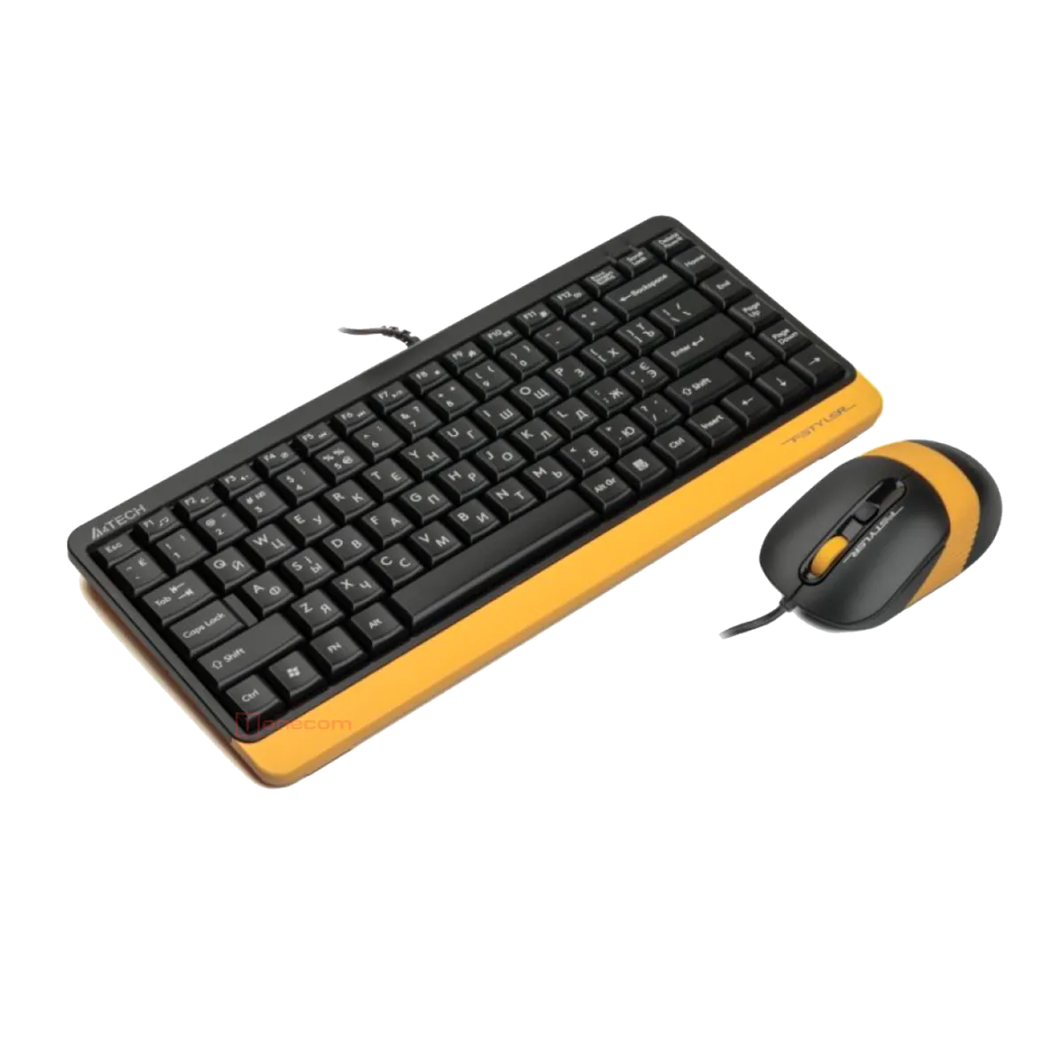 Комплект проводной (клавиатура+ мышь) A4Tech Fstyler F1110 Bumblebee / Black-Yellow