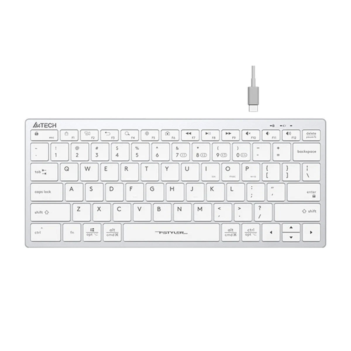 Клавиатура беспроводная A4Tech Fstyler FBX51C / White
