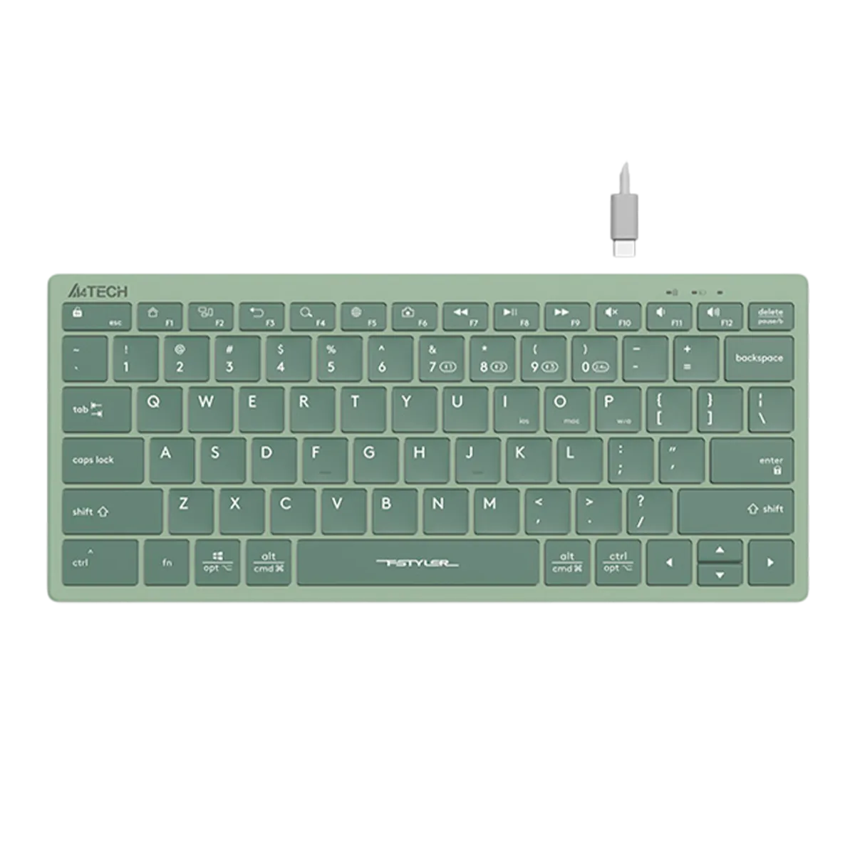 Клавиатура беспроводная A4Tech Fstyler FBX51C / Matcha Green