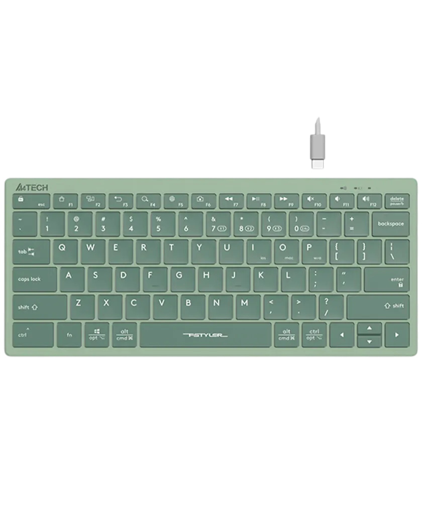 Клавиатура беспроводная A4Tech Fstyler FBX51C / Matcha Green