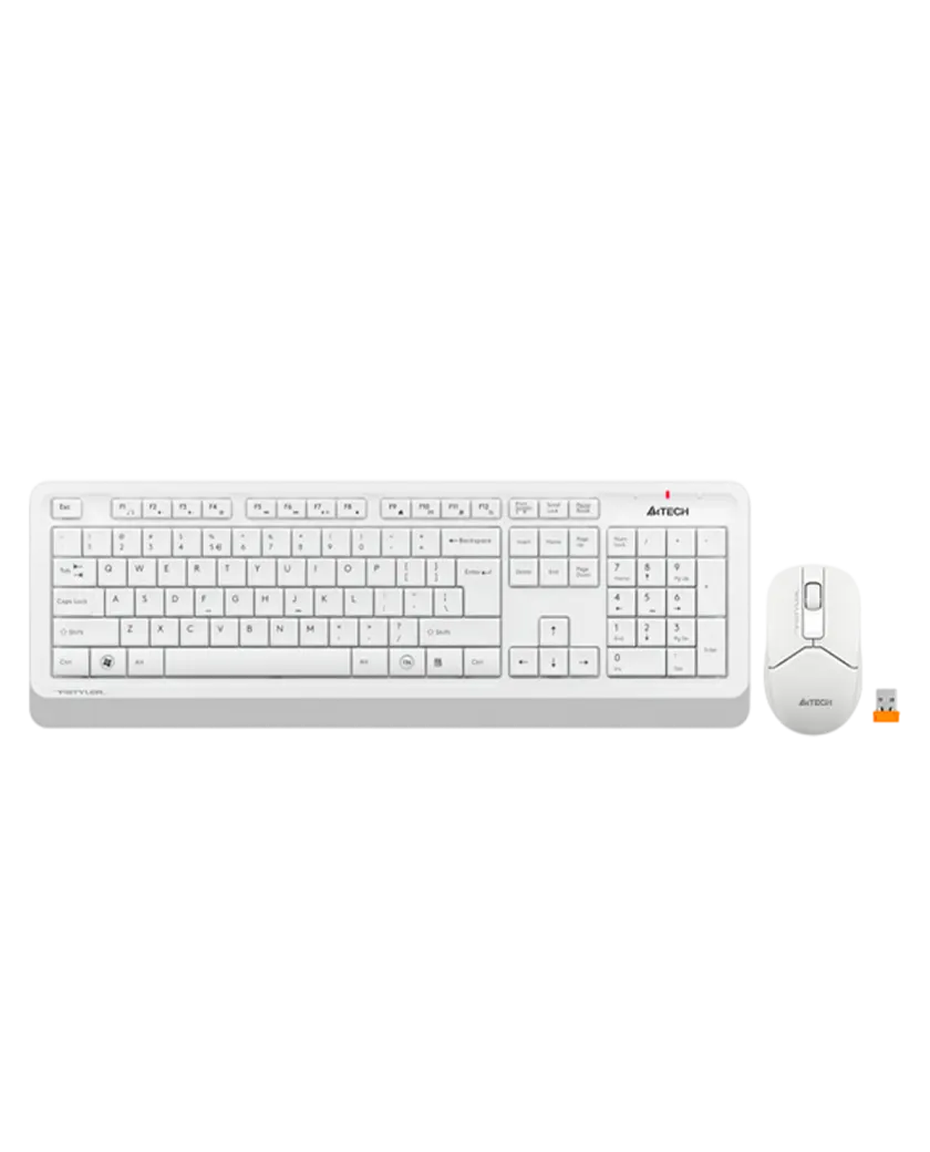 Комплект беспроводной (клавиатура+мышь) A4Tech Fstyler FG1012 / White Grey