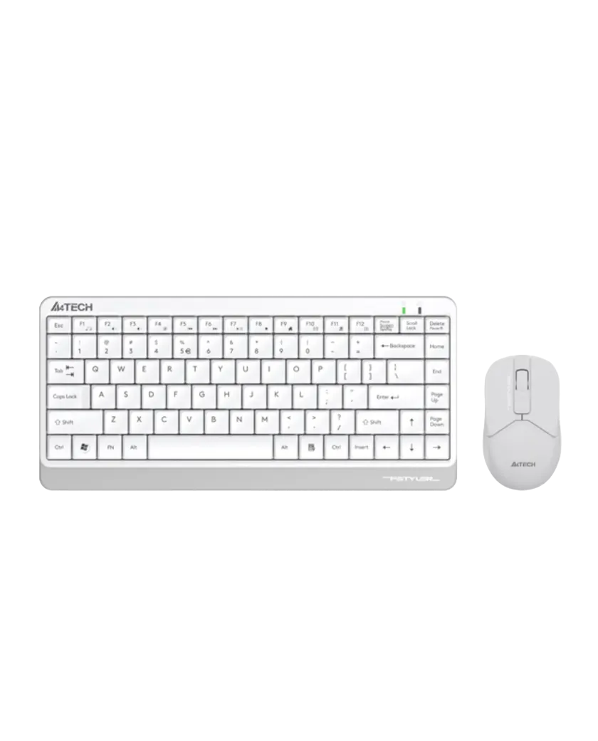 Комплект беспроводной (клавиатура+мышь) A4Tech Fstyler FG1112S / White