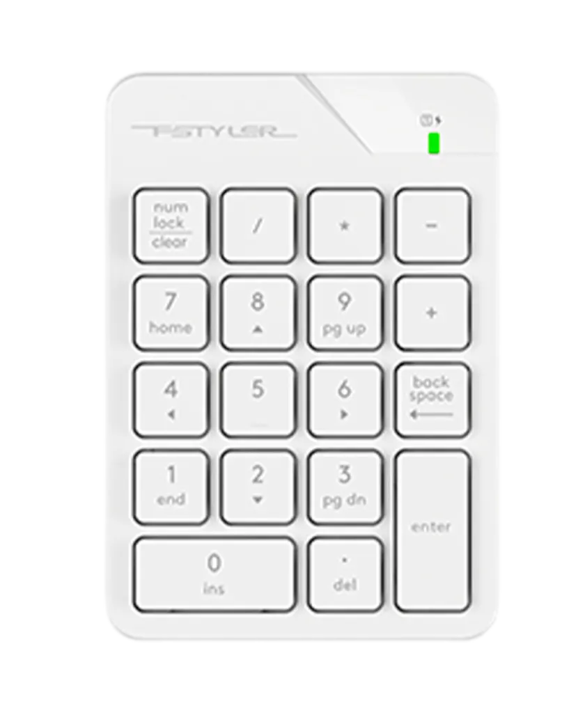 Numpad беспроводной (Цифровой блок) A4Tech FGK21C / White