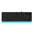 Клавиатура проводная A4Tech Fstyler FK10 / Black-Blue