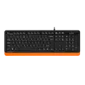 Клавиатура проводная A4Tech Fstyler FK10 / Black-Orange