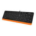 Клавиатура проводная A4Tech Fstyler FK10 / Black-Orange