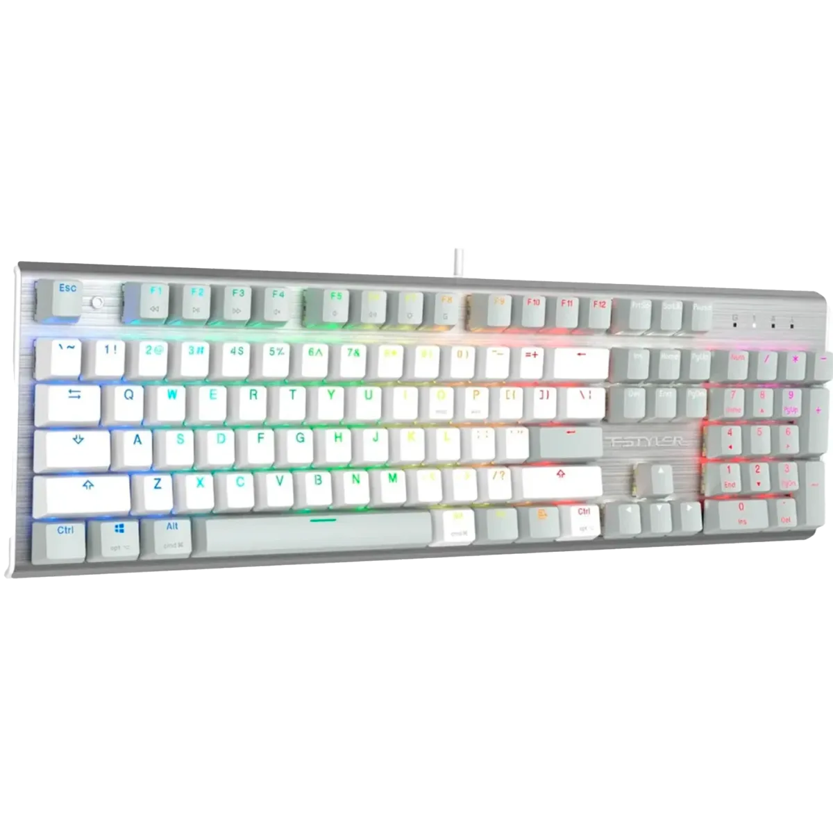 Клавиатура игровая проводная A4Tech FS100 / Grayish White