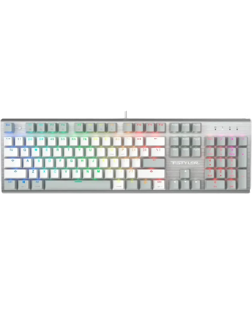 Клавиатура игровая проводная A4Tech FS100 / Grayish White