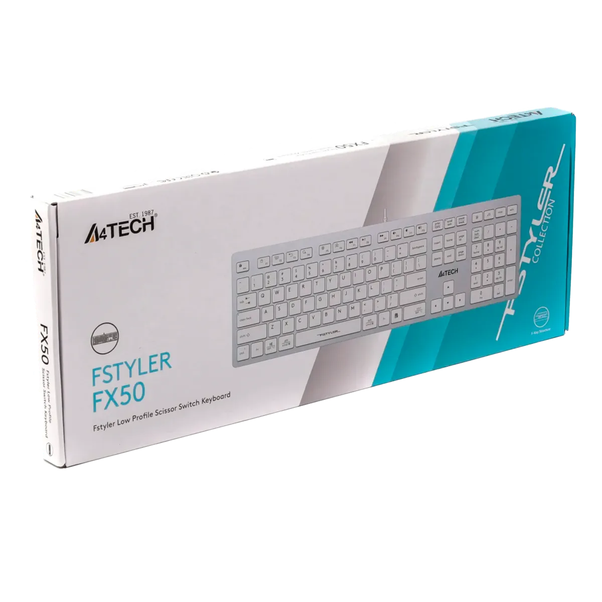 Клавиатура проводная A4Tech Fstyler FX50 / White