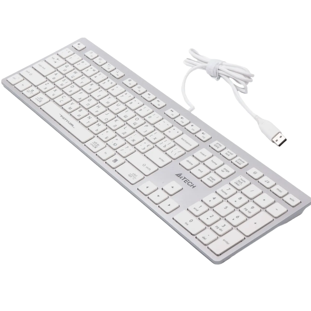 Клавиатура проводная A4Tech Fstyler FX50 / White