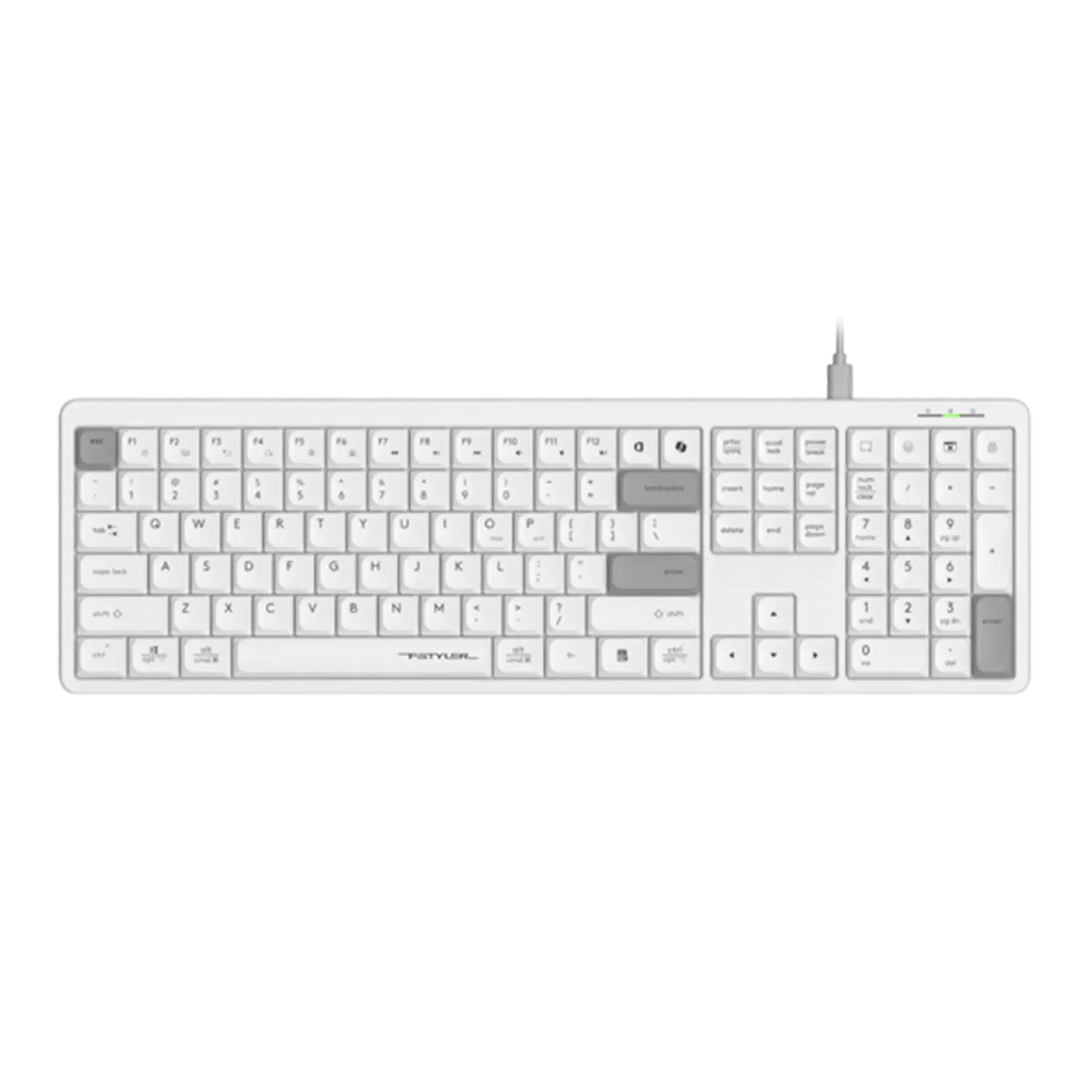 Клавиатура проводная A4Tech Fstyler FX55 / White