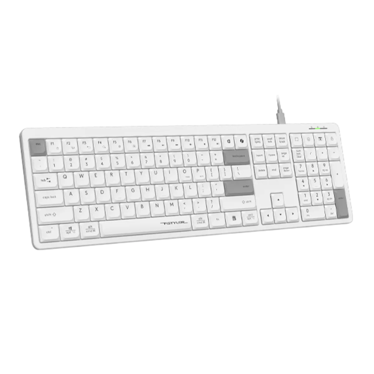 Клавиатура проводная A4Tech Fstyler FX55 / White