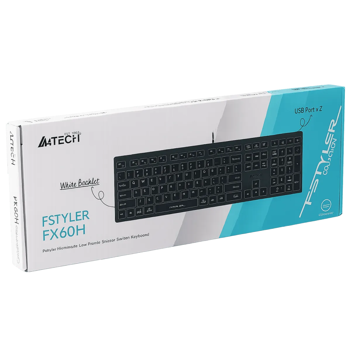 Клавиатура проводная A4Tech Fstyler FX60H / Grey