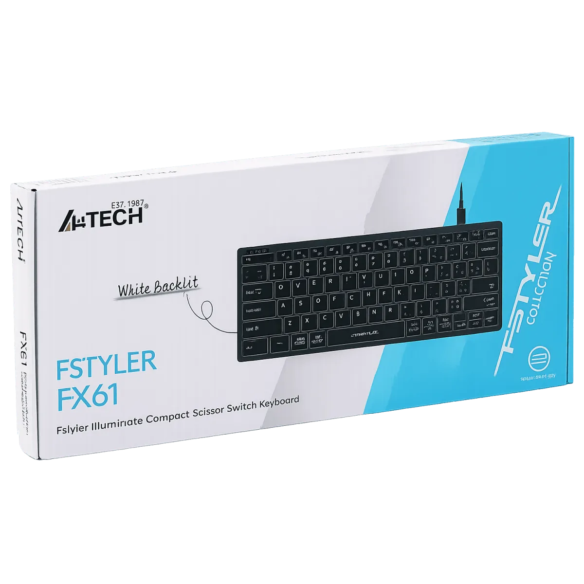 Клавиатура проводная A4Tech Fstyler FX61 / Grey