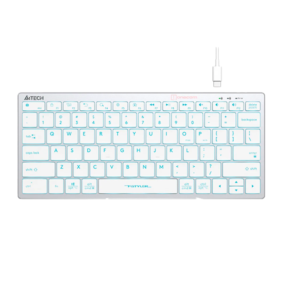 Клавиатура проводная A4Tech Fstyler FX61 / White