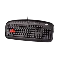 Клавиатура игровая проводная A4Tech KB-28G Gaming / Black