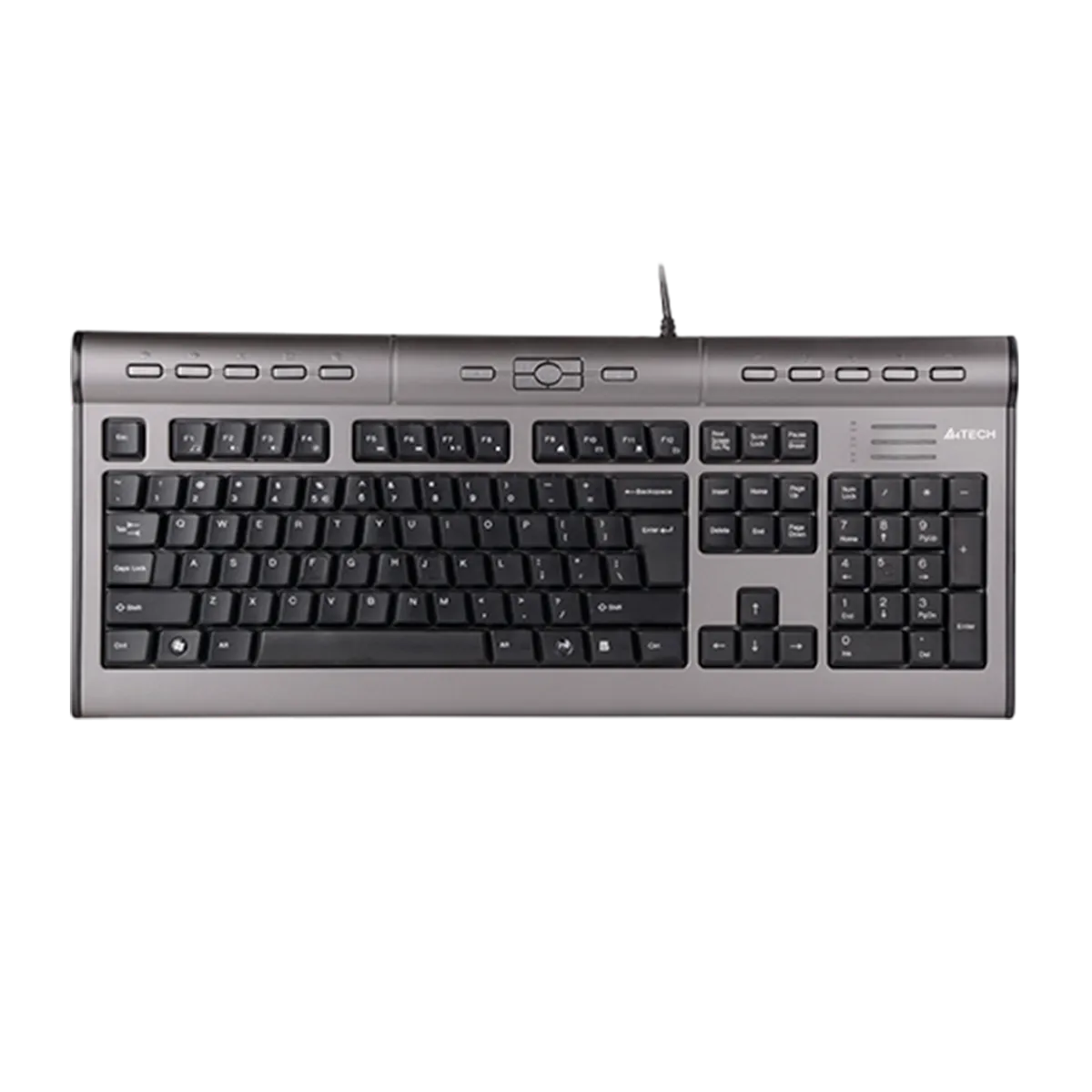 Клавиатура проводная A4Tech KLS-7MUU / Silver Black