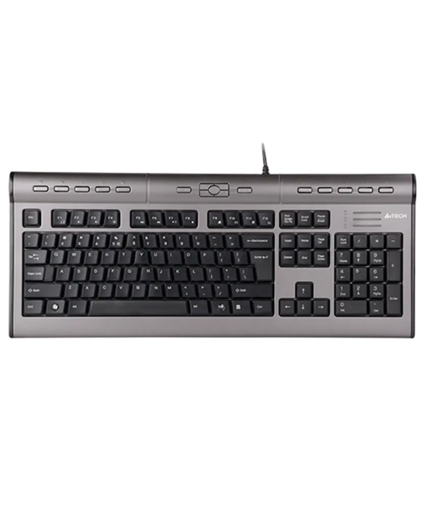 Клавиатура проводная A4Tech KLS-7MUU / Silver Black