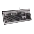 Клавиатура проводная A4Tech KLS-7MUU / Silver Black
