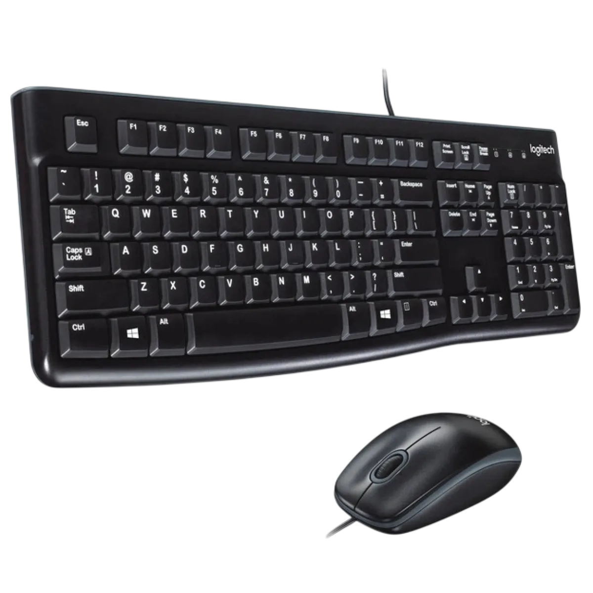 Комплект проводной (клавиатура+мышь) Logitech MK120 / Black