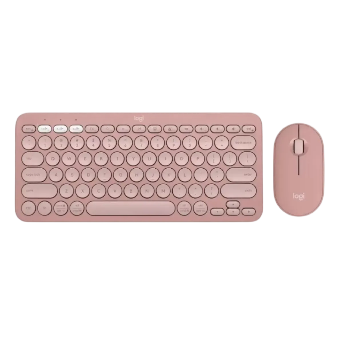 Комплект беспроводной (клавиатура+мышь) Logitech Pebble 2 Combo / Pink