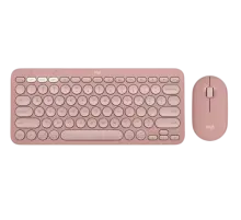 Комплект беспроводной (клавиатура+мышь) Logitech Pebble 2 Combo / Pink