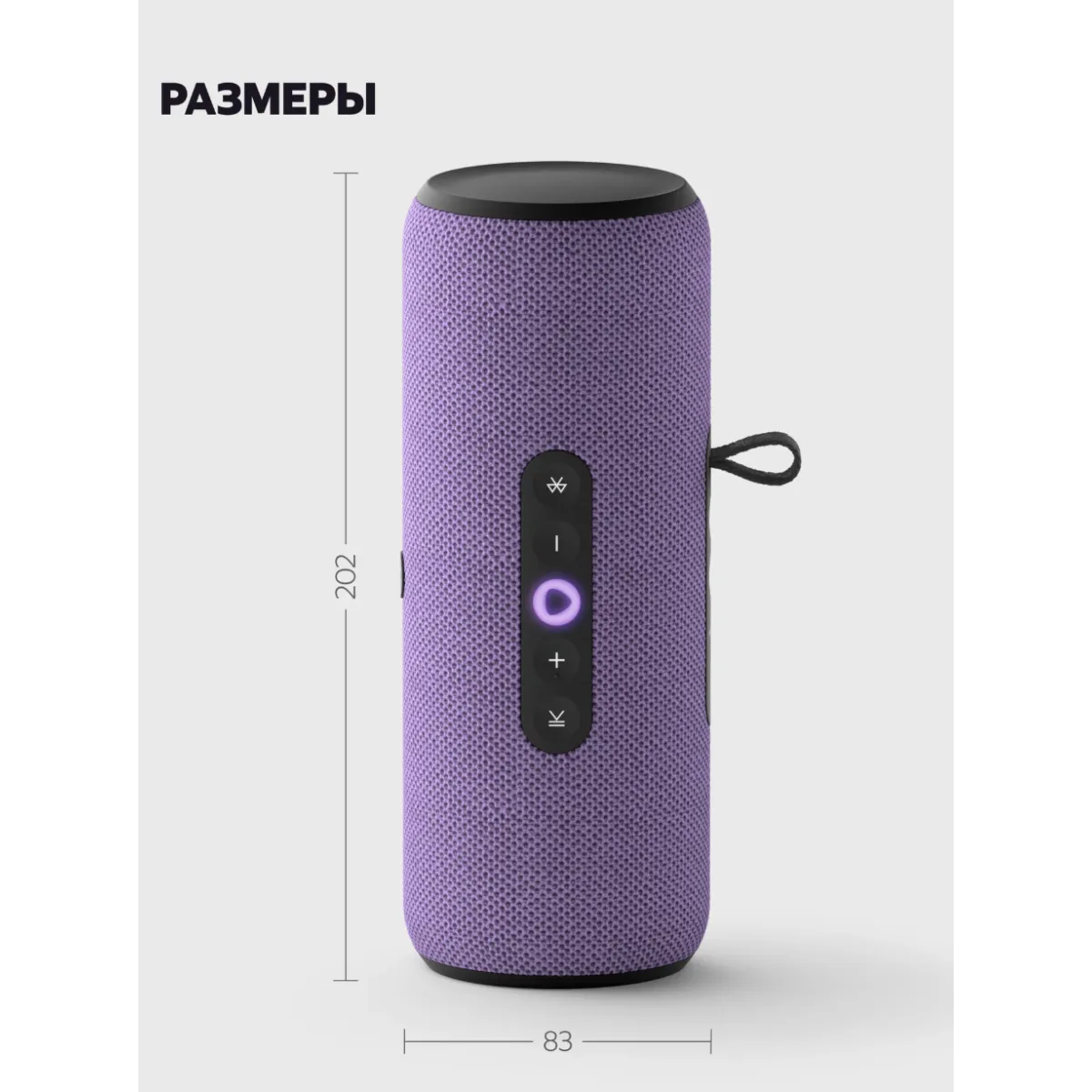 Умная портативная колонка Яндекс Станция Стрит с Алисой / Фиолетовый
