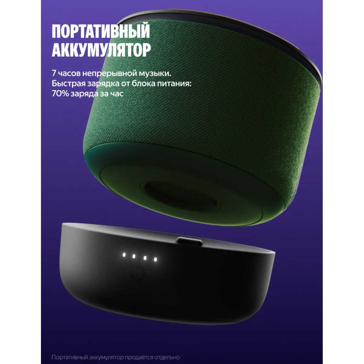 Умная колонка Яндекс Станция Мини 3 Pro с Алисой / Зелёный