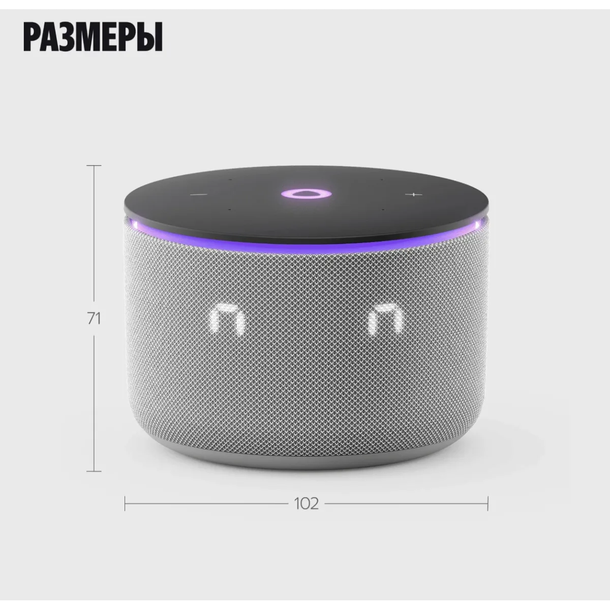 Умная колонка Яндекс Станция Мини 3 Pro с Алисой / Серый
