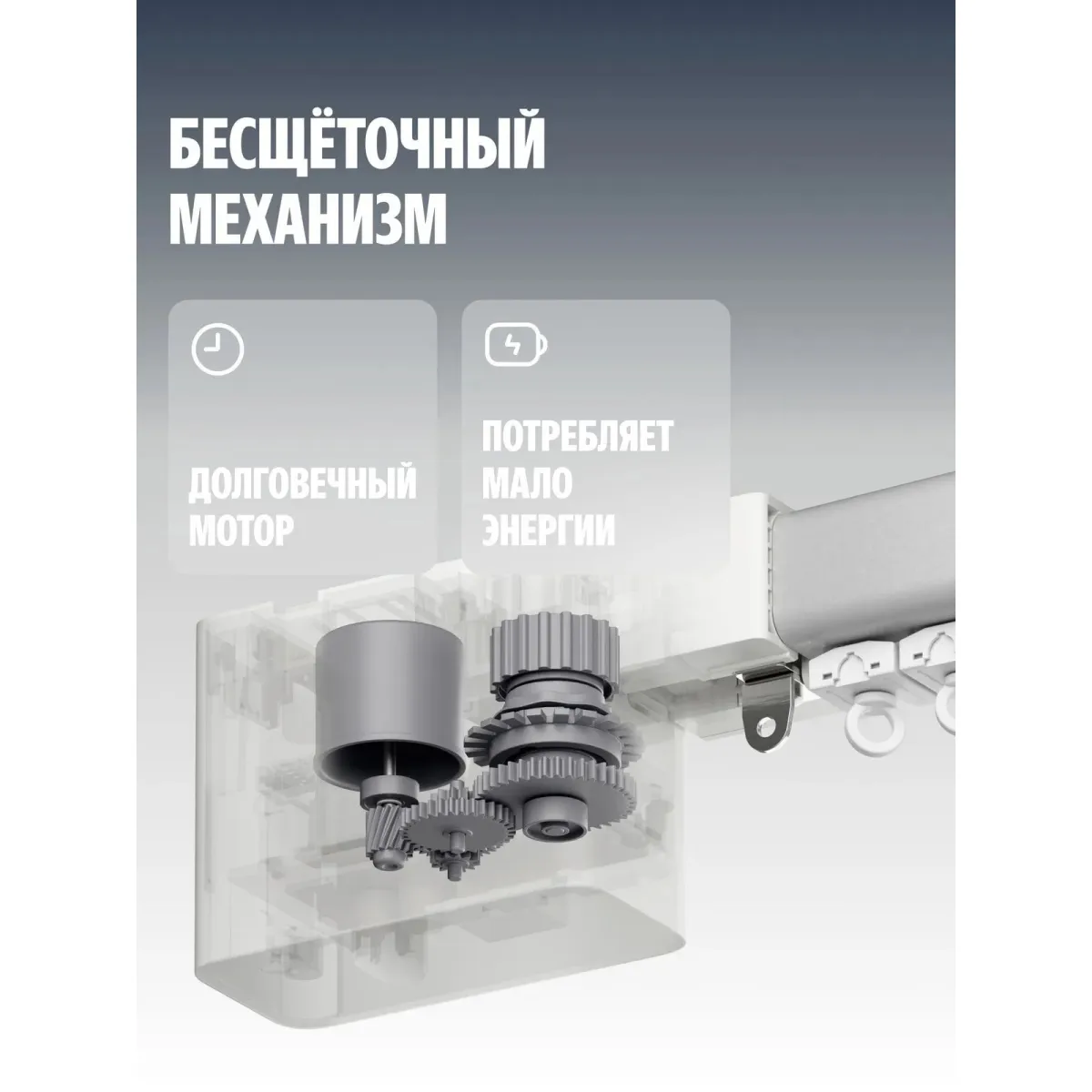 Умный карниз для штор Яндекс YNDX-00591 (180×300 см) / White
