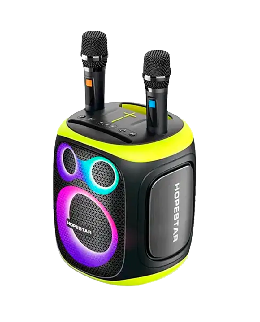 Акустическая беспроводная колонка Hopestar Party 130 + 2 Microphone