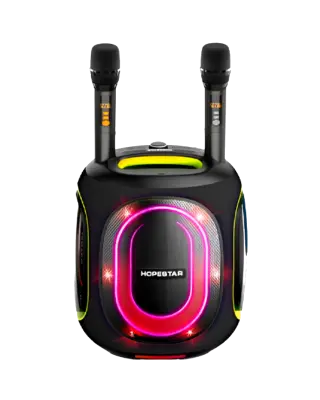 Акустическая беспроводная колонка Hopestar Party 600 + 2 Microphone
