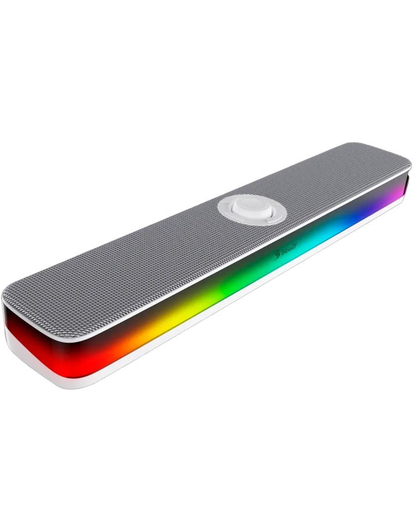 Акустическая система беспроводная Bloody S10 Bluetooth RGB / White