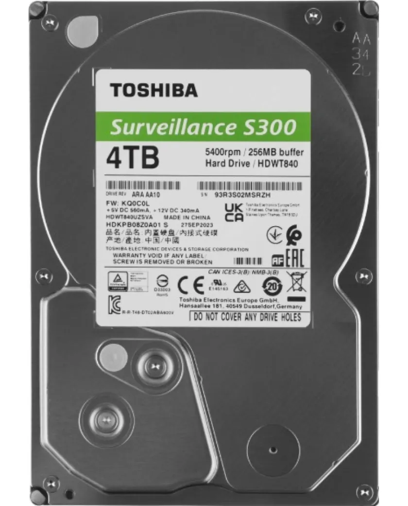 Жёсткий диск HDD TOSHIBA S300 4TB