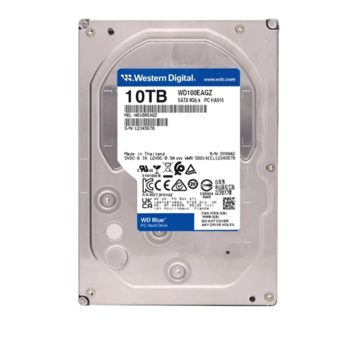 Жёсткий диск HDD Western Digital 10TB Blue