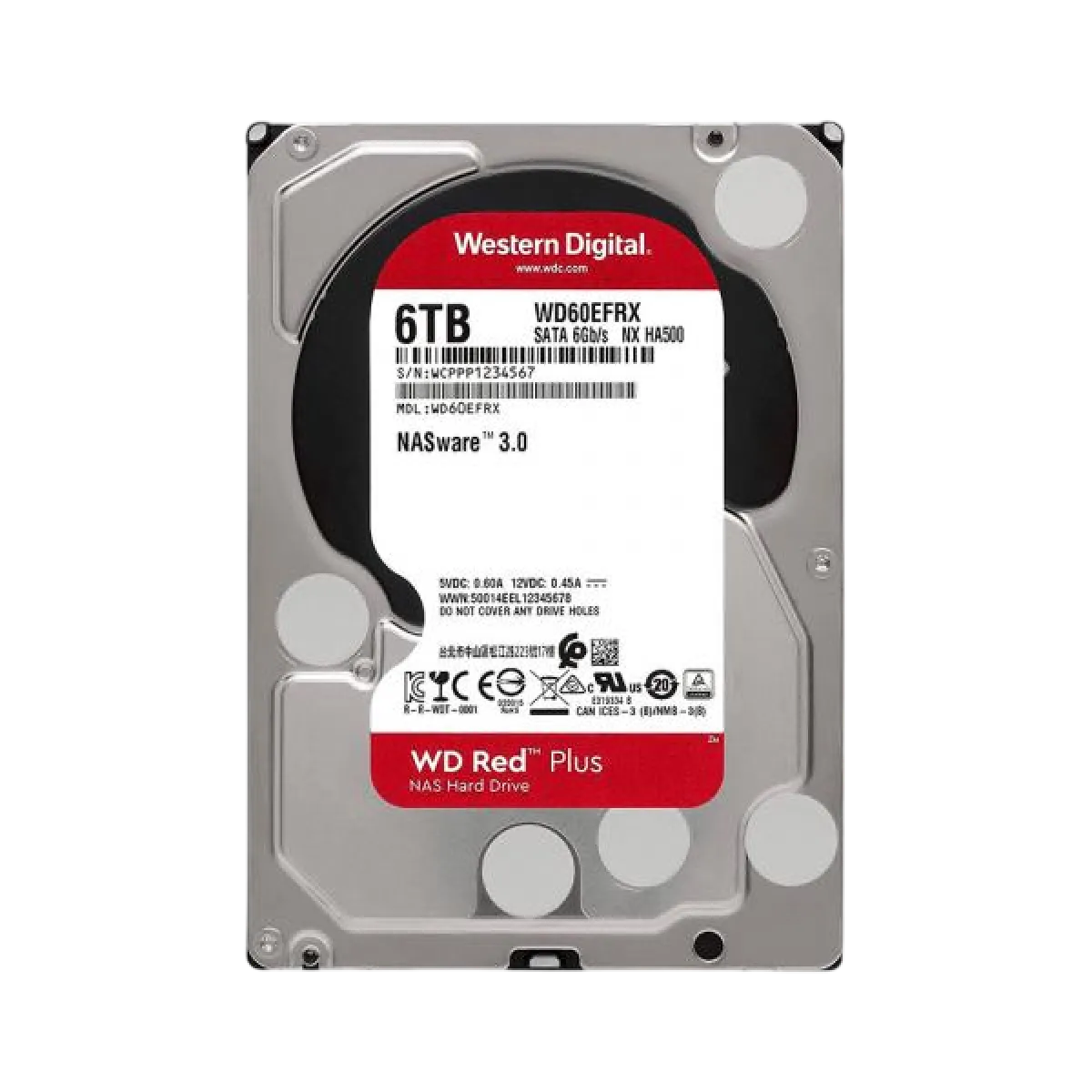 Жёсткий диск HDD Western Digital 6TB Red Plus
