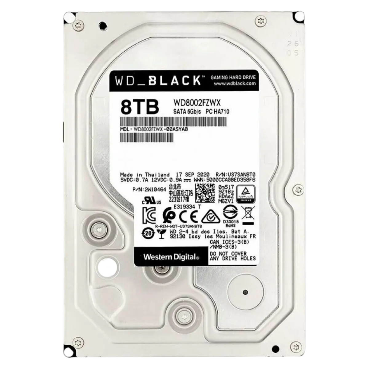 Жёсткий диск HDD Western Digital 8TB Black