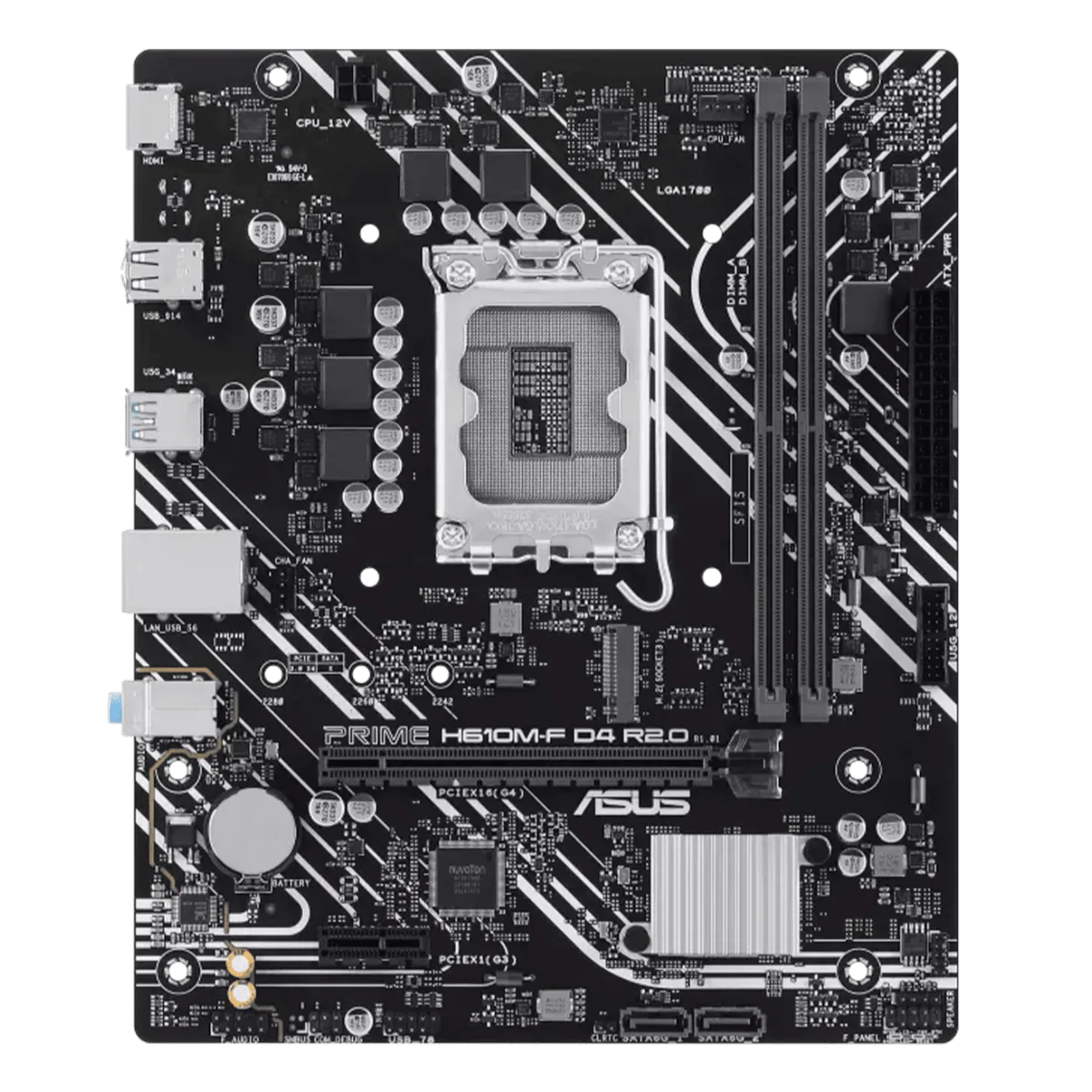 Материнская плата ASUS PRIME H610M-F D4 R2.0