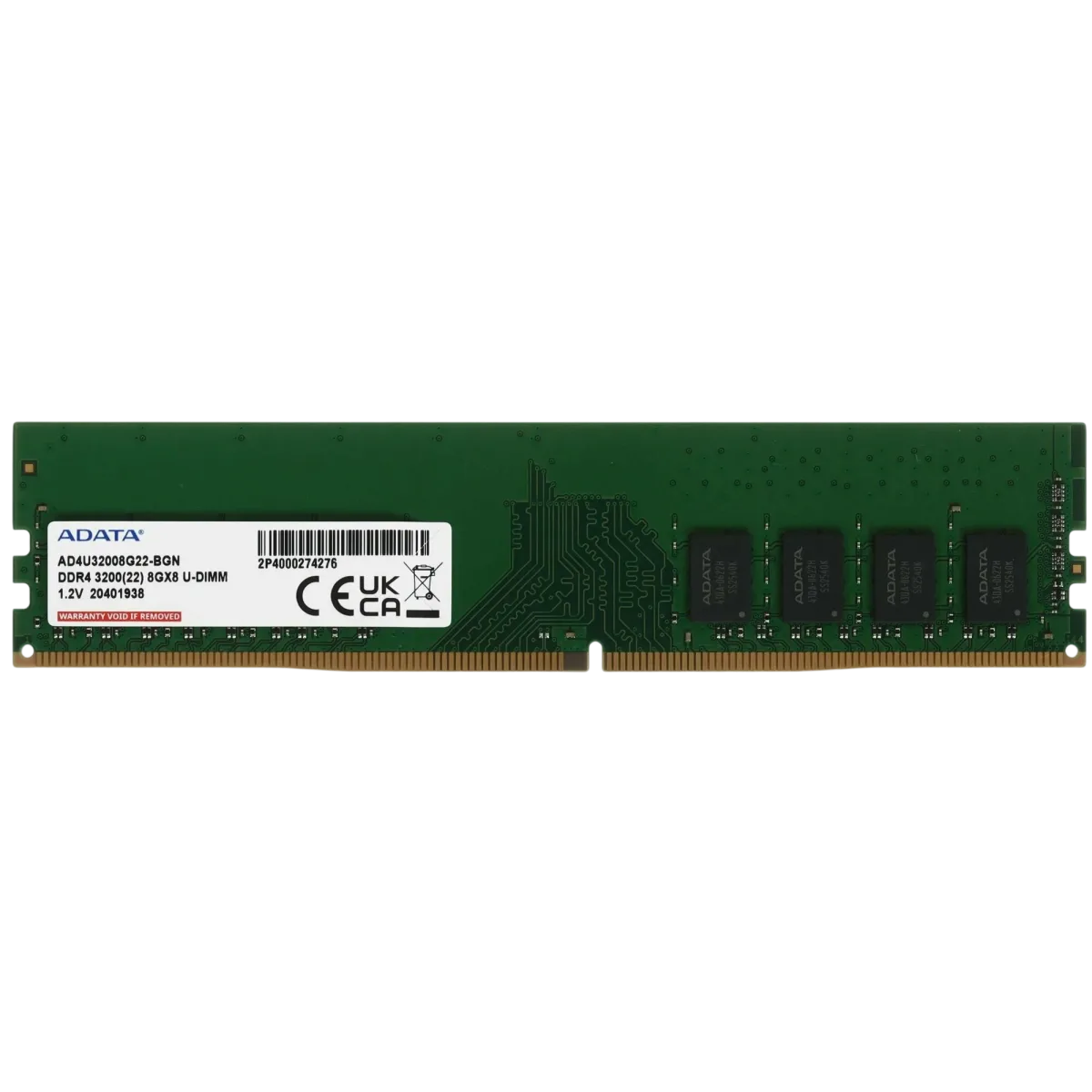 Оперативная память DDR4 ADATA 8GB 3200Mhz / UDIMM