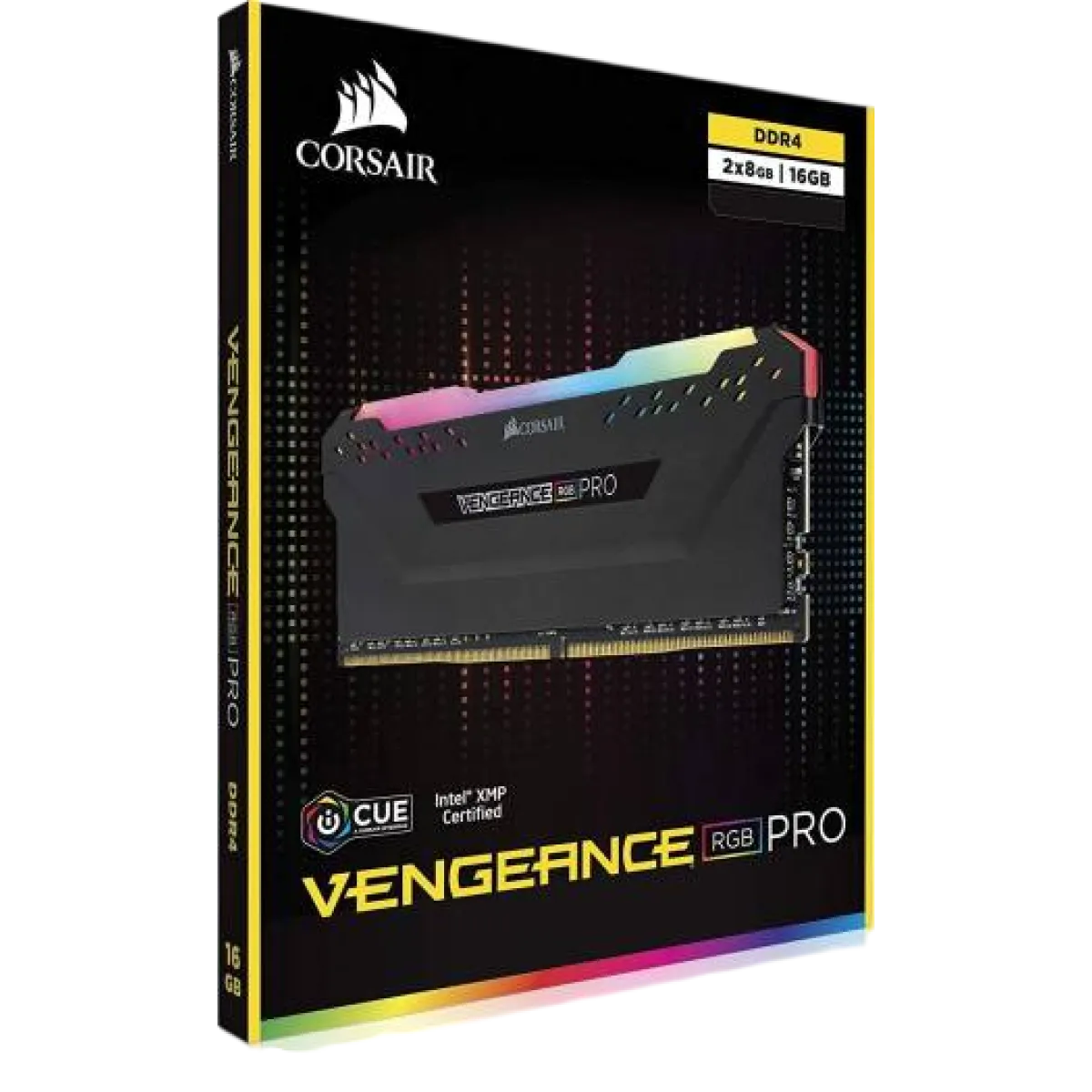 Оперативная память DDR4  Corsair VENGEANCE 16GB (2x8Gb) RGB 3200Mhz / Black