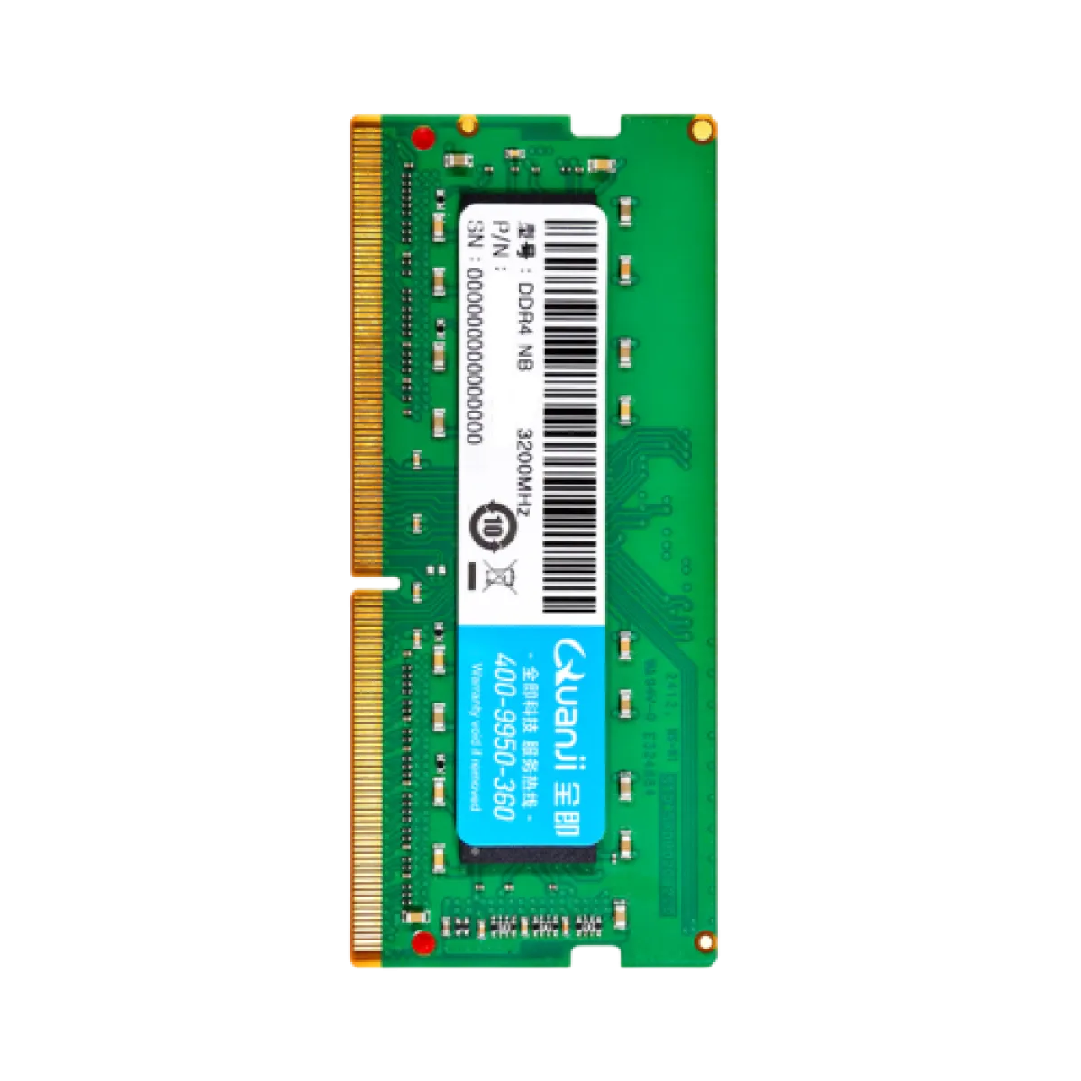Оперативная память QUANJI DDR4 16GB 3200MHz / SODIM