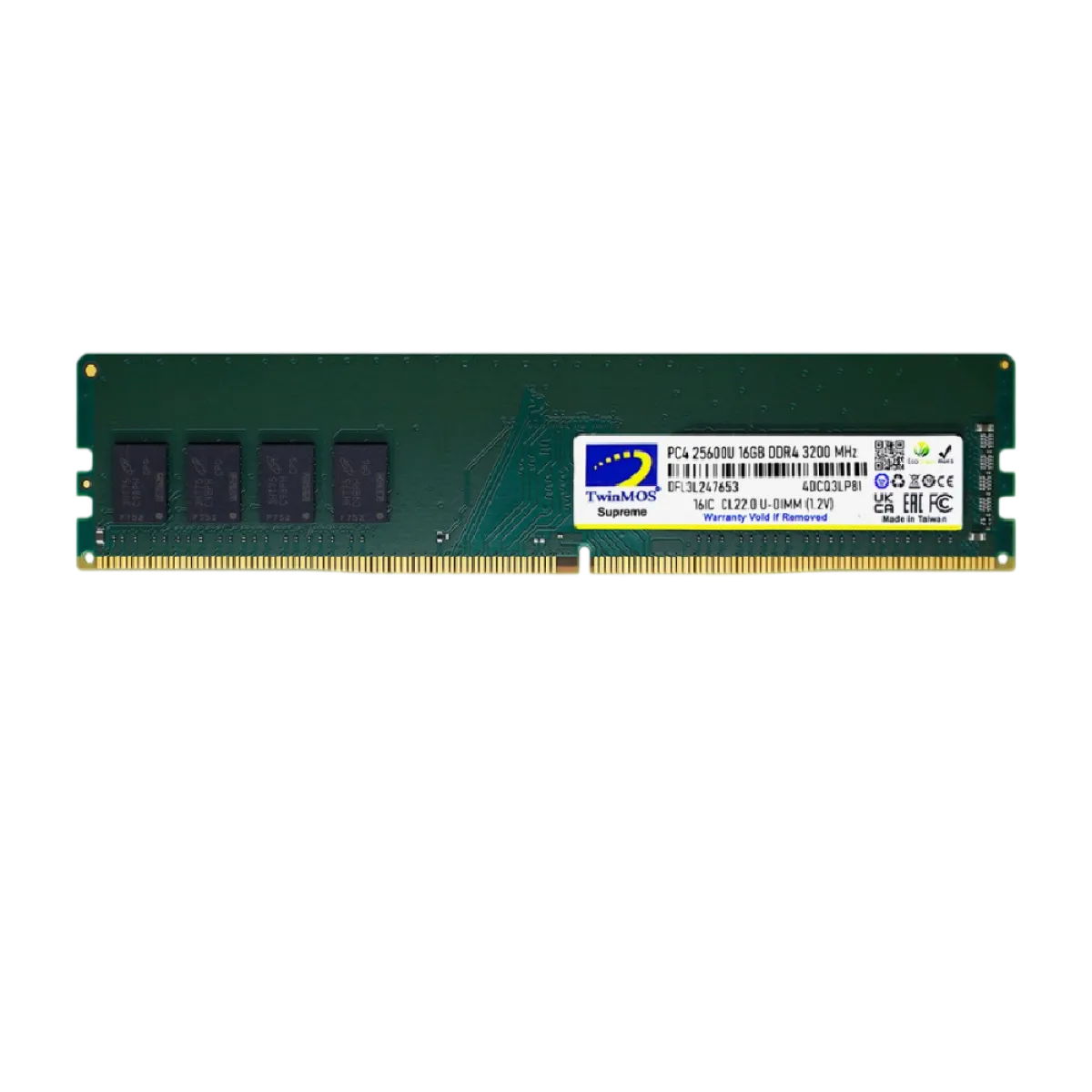 Оперативная память DDR4 TwinMOS 16GB 3200Mhz / U-DIMM