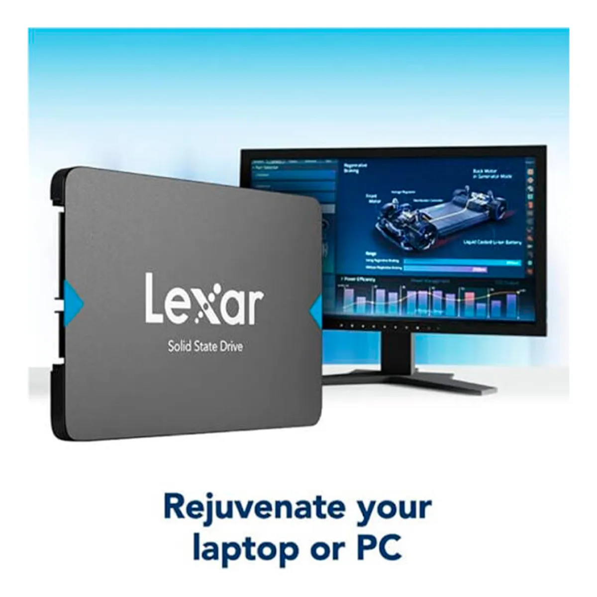 1 SSD накопитель LEXAR NQ100 512ГБ