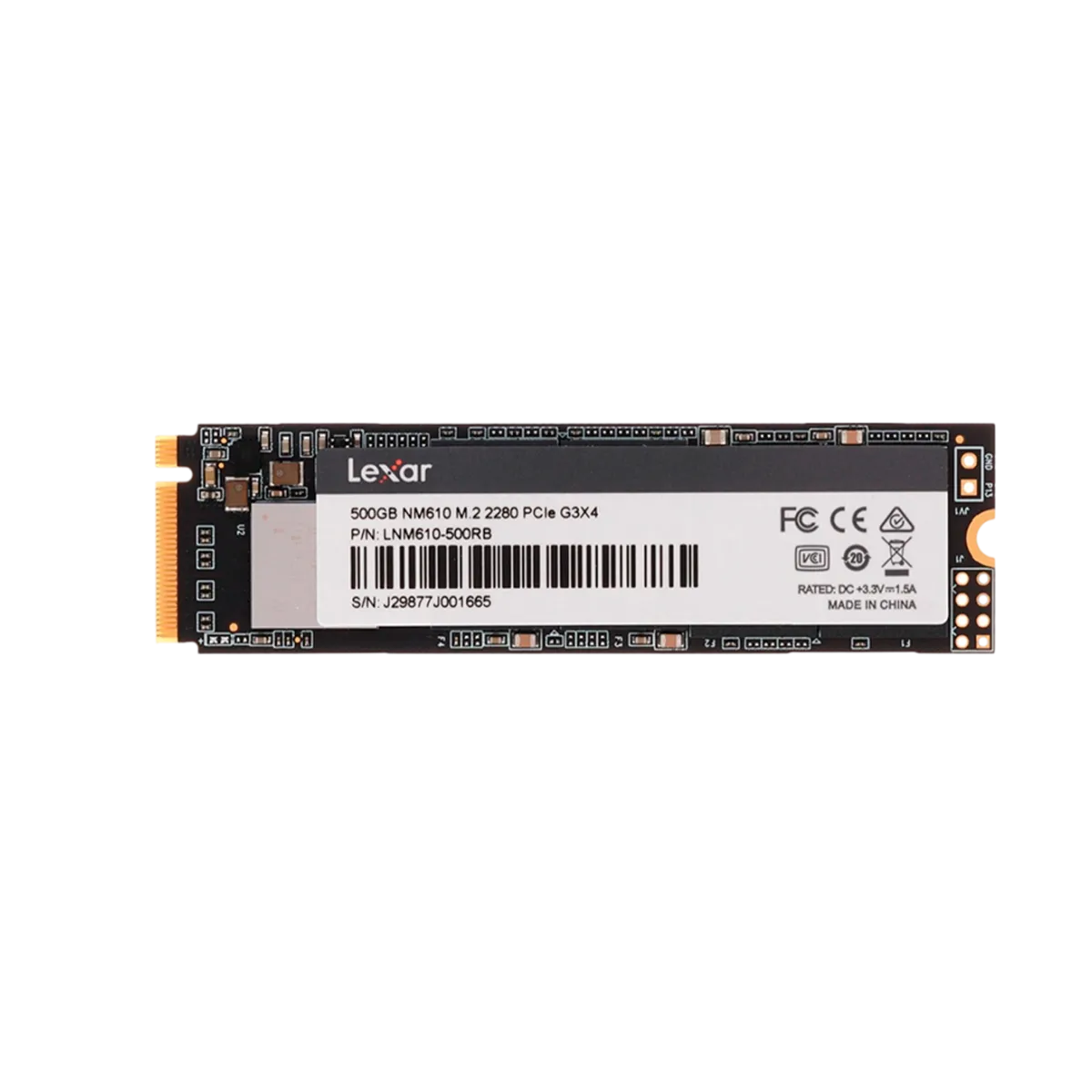 1 SSD накопитель M.2 NVMe LEXAR NM610 500ГБ