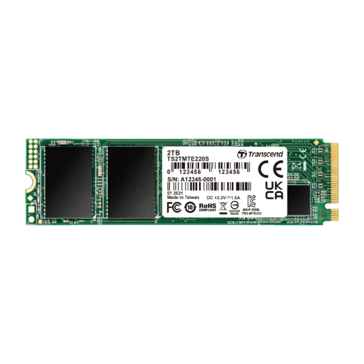 SSD накопитель M2 NVME Transcend 2ТБ