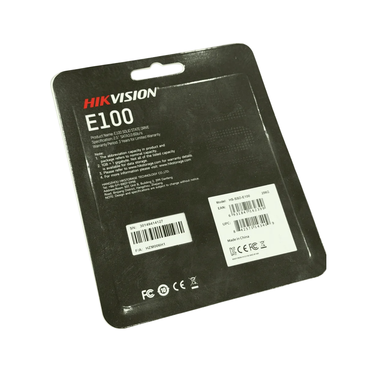 SSD-накопитель Hikvision E100 256Gb