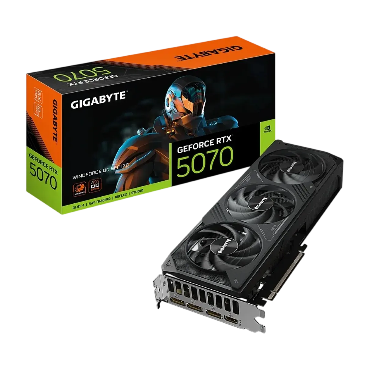 Видеокарта GIGABYTE GeForce RTX 5070 WINDFORCE OC SFF 12G