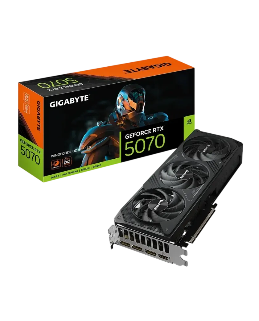 Видеокарта GIGABYTE GeForce RTX 5070 WINDFORCE OC SFF 12G