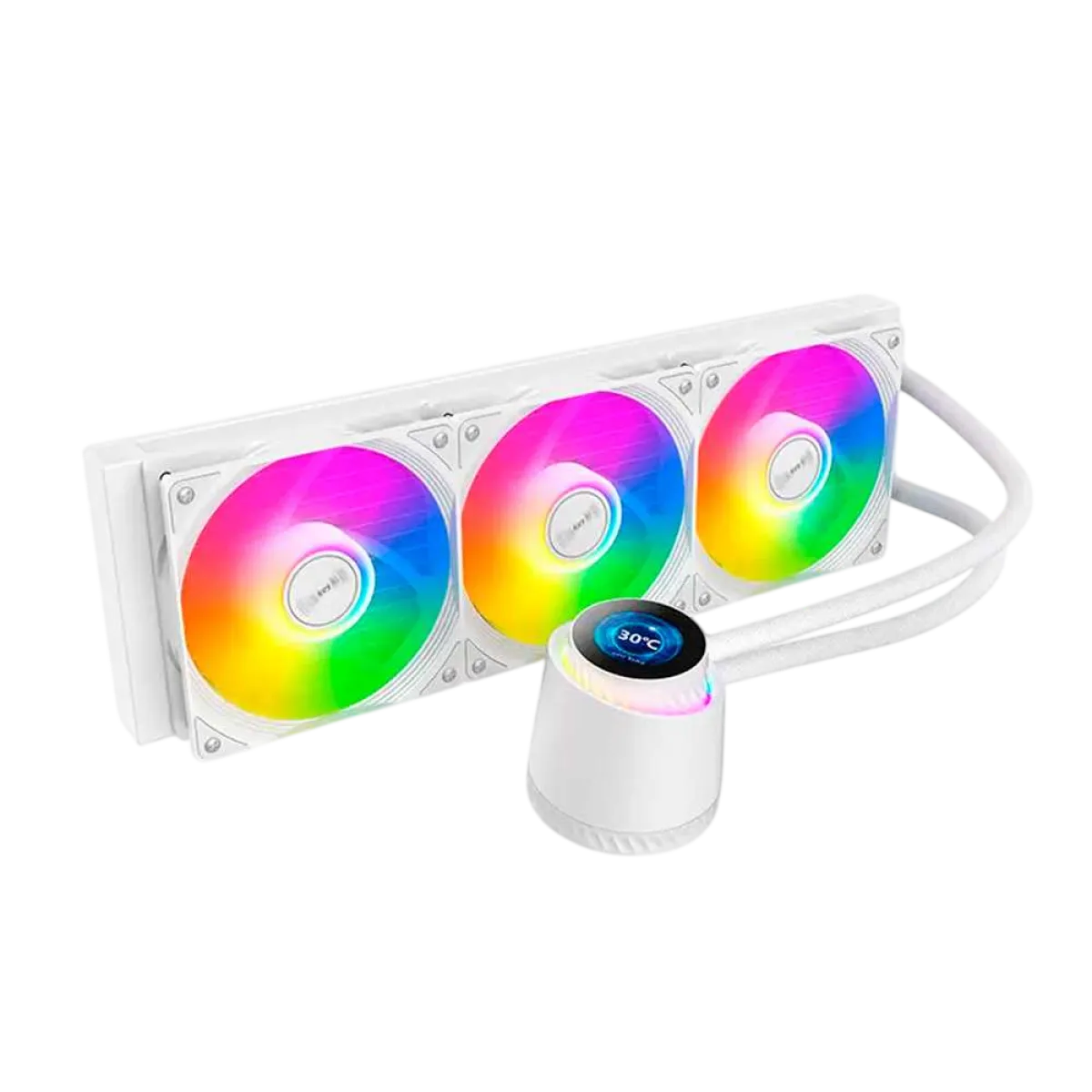 Система водяного охлаждения Huntkey GX360R Atlas Shark / White